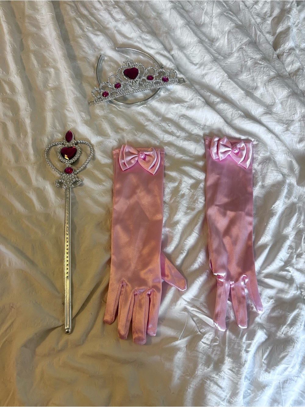 NWOT Children Pink Princess Queen Dress Up Halloween Costume w/ Accessories 130C - Picture 4 of 4